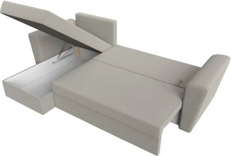 Диван угловой Амстердам Лайт левый угол (Бежевый/Рогожка) Лига Диванов арт.121167L