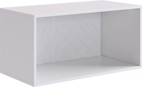 Зефир Антресоль двухдверная 118.01 Mebelson (ЛДСП,МДФ/Светлое дерево,Серый) арт.UL.118-M.103.01.3263