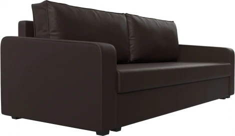 Диван прямой Лига-009 (Коричневый/Экокожа) Лига Диванов арт.118064