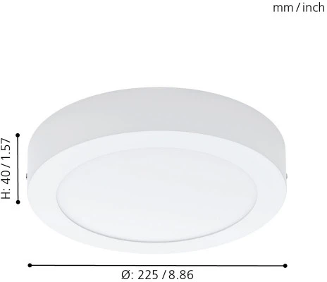 Потолочный светильник круглый Eglo Fueva 1 94076 (LED, 220V)