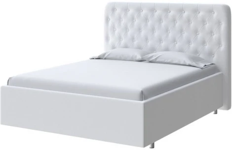 PROxSON Кровать Classic Large (Ткань: Велюр Teddy Снежный) 140x190