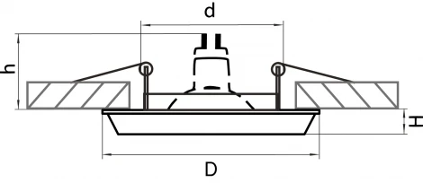Встраиваемый точечный светильник Lightstar Antico 011111