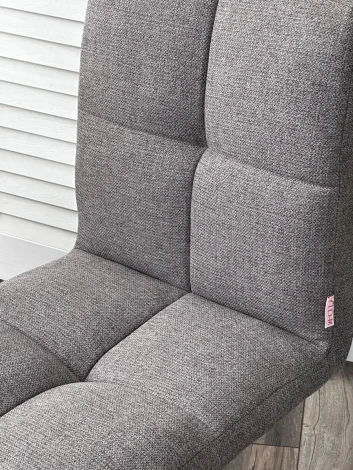 Стул SALLIE 360 град. поворот. VT6037-16 серый, ткань/ черный / Товарный знак DISAUR