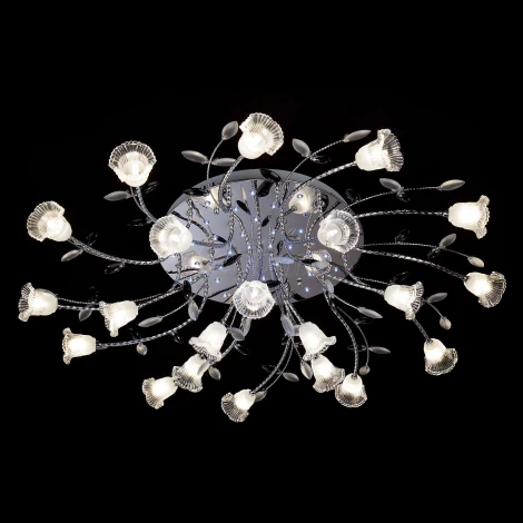 Потолочная люстра Eurosvet Florescence 80114/21 хром/белый