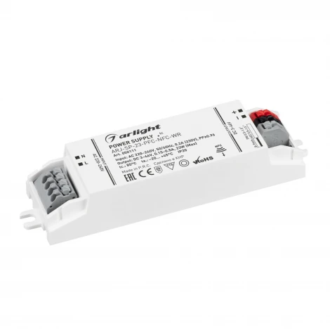 Блок питания ARJ-SP-23-PFC-NFC-WR (23W, 3-46V, 0.15-0.5A) (Arlight, IP20 Пластик) 050111