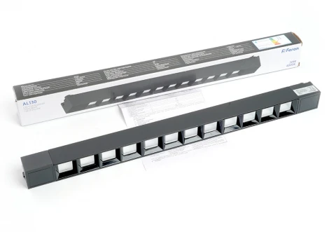 Трековый светодиодный светильник Feron AL130 48373 48374 (220V, IP40)