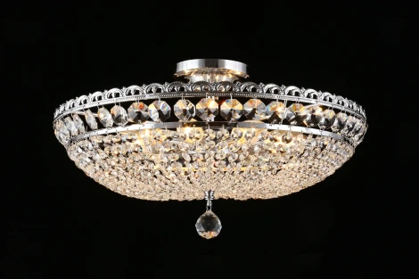 Потолочная люстра на штанге хрустальная Wiga APL.758.07.09