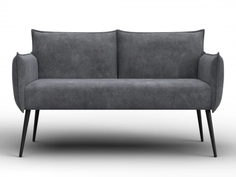 Диван прямой Лига-083 (Фанера/Металл/Велюр/Темно-серый) Лига Диванов 131076