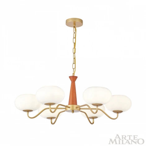 Подвесная люстра Arte Milano Napoli 310166/D780/6 BS/WD (220V, на цепи)