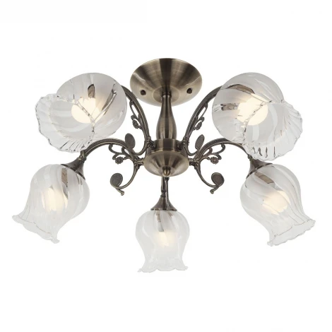Потолочная люстра IDLamp Dorotea 289/5PF-Oldbronze