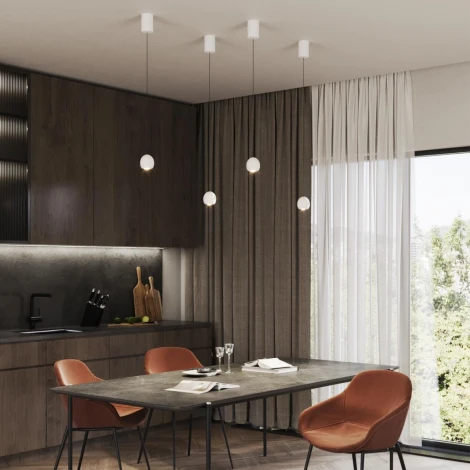 Светильник подвесной Novotech Sfero 359341 белый LED 7W 3000K 760Лм 220V (на проводе, шар)