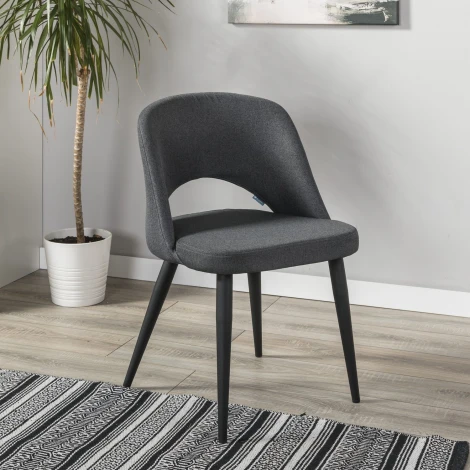 Стул Lars темно-серый/черный R-Home арт.410120130h_Darkgrey_черн