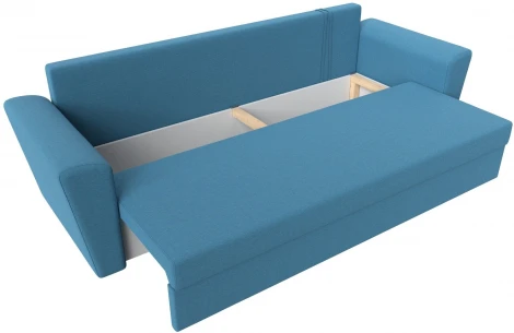 Диван прямой Амстердам Лайт (Голубой/Рогожка) Лига Диванов арт.121135