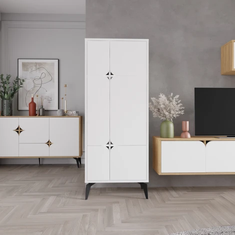 Комод SPARK MULTIPURPOSE CABINET (ЛДСП/Белый) LEVE