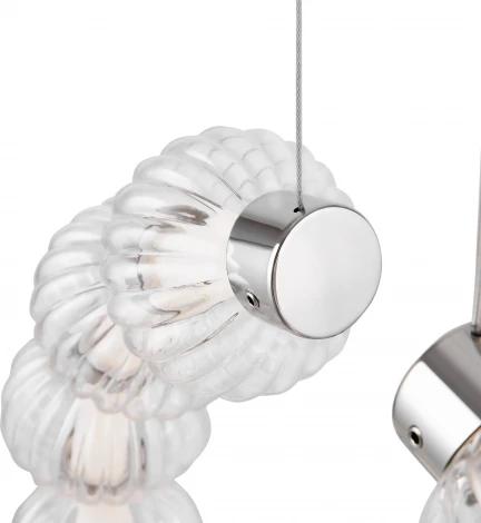 Подвесной светильник Amulet MOD555PL-L23CH4K (LED, 220V, на тросе, шарики, кольцо)