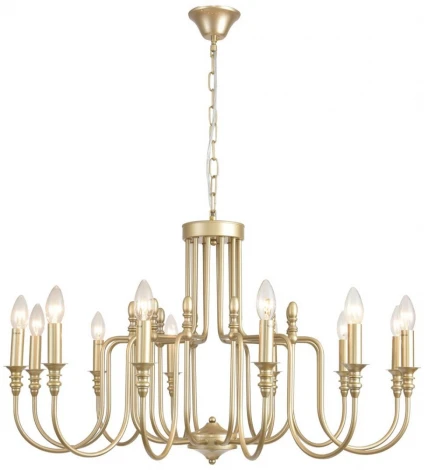 Подвесная люстра Lumion Suana 8318/12 шампань/металл E14 12*40W 220V (на цепи, подсвечник, свеча)