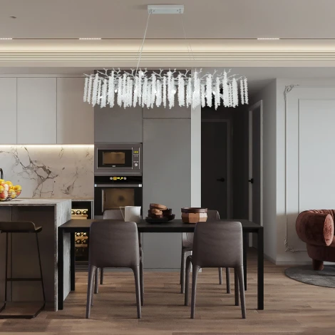 Подвесная люстра хрустальная Arte Milano Milano-2 23210.1200.14.G9.A CR (220V, на тросе)