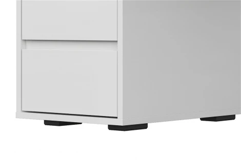 Стол компьютерный Арника №13 Серия 2, Белый глянец