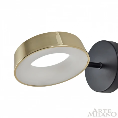 Бра Arte Milano 271079/1B BK/GD (LED, 220V, круглые)