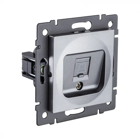 Розетка Ethernet RJ45 серый Kollinger REA-016GY для Aspekt, Eleganz, Reflex