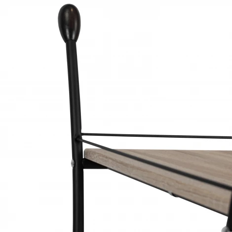 Стол сервировочный Марко дуб сонома/эбеновое дерево/черный Mebelik 009361