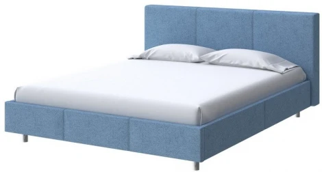 PROxSON Кровать Novo (Ткань: Жаккард Tesla Деним) 160x200