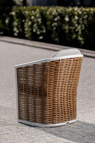 Плетеное кресло Garda Decor 39AR-KRES-403 (Коричневый/Серый)