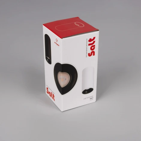 Накладной светильник светодиодный SP-SALT-R75-15W Warm3000 (WH-BK, 40 deg, 230V) (Arlight, IP54 Металл) 057322