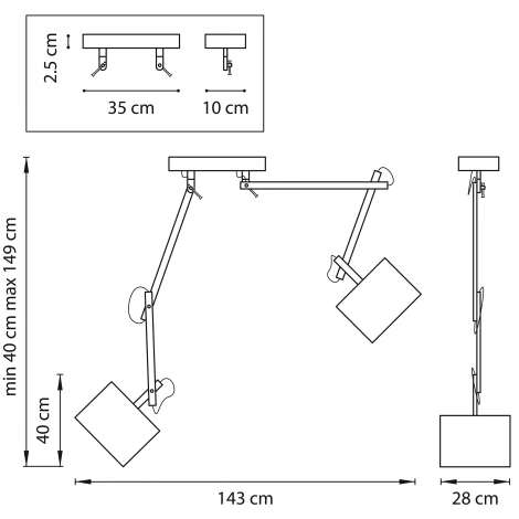 Подвесной светильник Lightstar Meccano 766029
