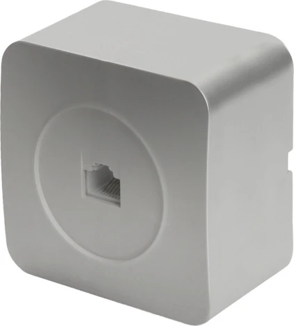 Розетка Ethernet RJ-45 (серебро) Stekker София 49324