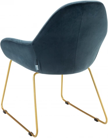 Кресло Kent Diag blue/Линк золото R-Home арт.410119154h_Diagblue_золото_линк