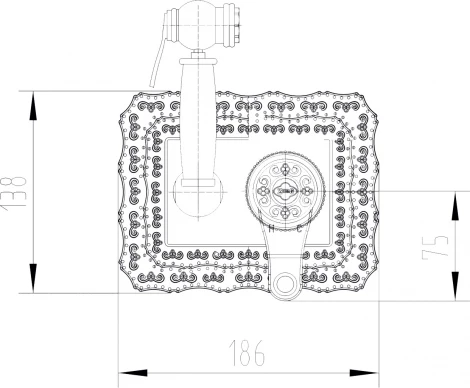 Гигиенический душ Zorg Antic A 116 BD-SL со смесителем, С ВНУТРЕННЕЙ ЧАСТЬЮ