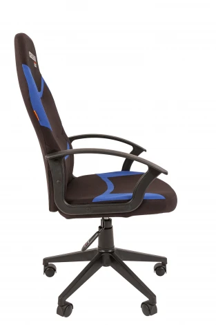 Кресло Chairman game 9 Россия ткань черно/синий New