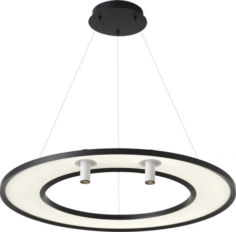 Подвесной светильник светодиодный со спотами Crystal Lux CONTOUR SP50W LED BLACK (220V, на тросе)