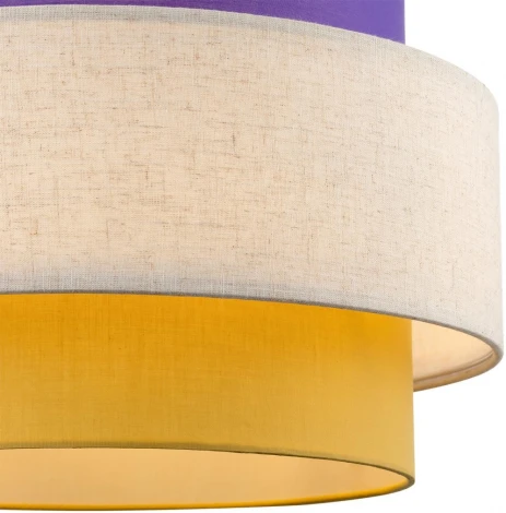 Подвесной светильник Lumion Palermo 8281/4 черный/фиолетовый/бежевый/желтый, металл/текстиль E14 4*40W 220V (на проводе, круглые)