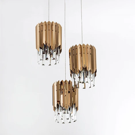 Подвесная люстра хрустальная Modelux MODELUX ML.20208.3 GD