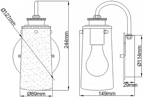 Бра Kichler Braelyn QN-BRAELYN1-BB (220V, IP44)