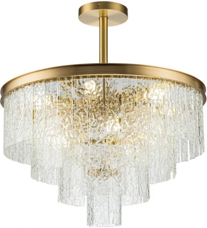 Потолочная люстра каскадная на штанге Belfast Harland 6308-6 BR CL (220V)