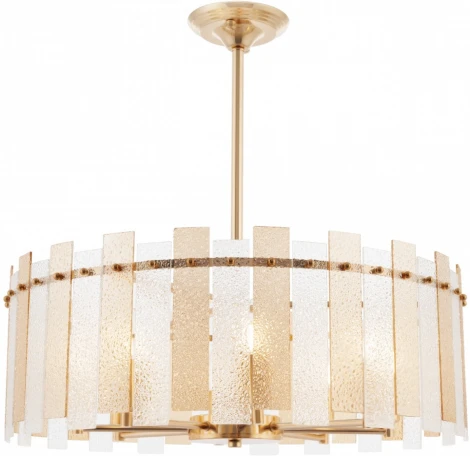 Подвесная люстра хрустальная на штанге Arte Milano Sorrento-2109 372109/8/350/580 GD (220V)