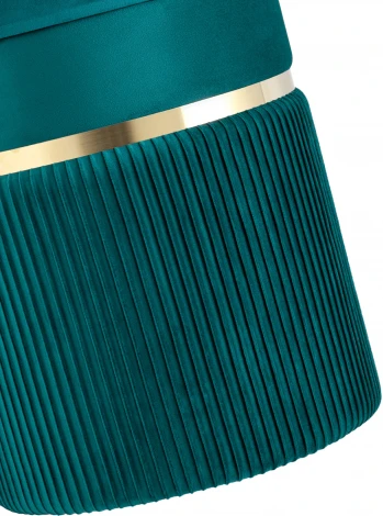 Пуф Миранда с ящиком велюр бирюзовый УТ000035332