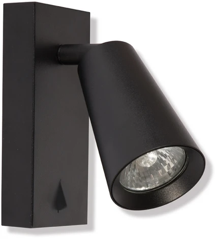 Спот Feron ML1850 BELL 48418 35W, GU10, черный (220V, выключатель)