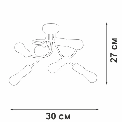 Потолочная люстра Vitaluce V3928-1/6PL (220V)