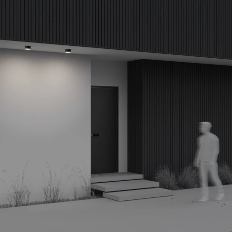 Уличный потолочный светильник Maytoni Zon IP O430CL-L15B4K (LED, 220V, круглые)