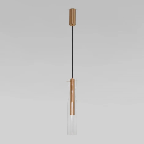 Подвесной светильник светодиодный Eurosvet Swan 50253/1 LED латунь (220V, на проводе)