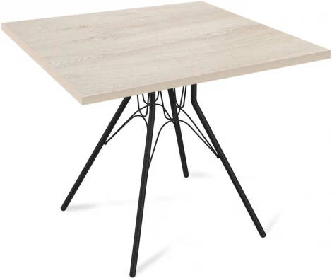 Стол SHT-TU34-P/80/80 ЛДСП черный муар/дуб беленый Sheffilton SHT-TU34-P 2401369501