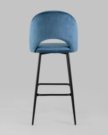 Стул барный Stool Group Меган велюр пыльно-синий УТ000025287