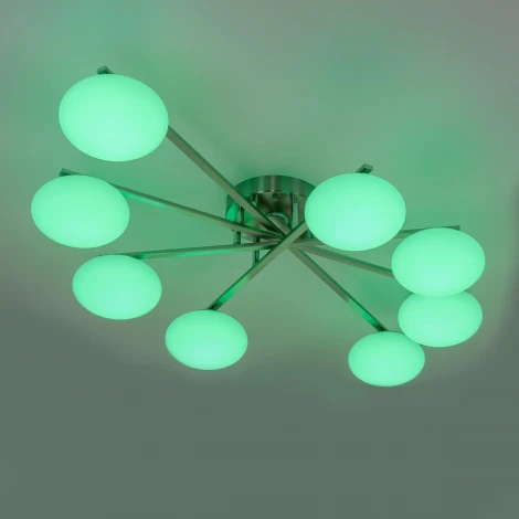 Потолочная люстра RGB на штанге Citilux Atman Smart CL226A181 (LED, 220V, голосовое управление, пульт управления, управление смартфоном, умный дом - Алиса, Маруся, Салют)