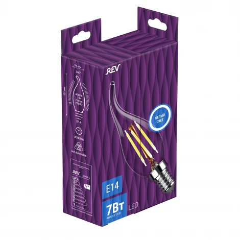 Лампочка светодиодная филаментная REV 32496 6