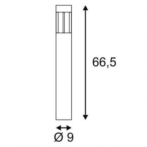 Наземный светильник Slv Slots 231455