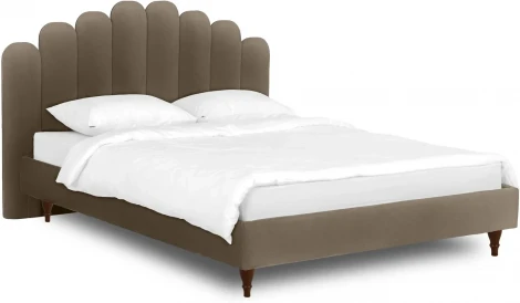 Кровать Queen II Sharlotta L 1600 ОГОГО (арт.577152), (Ткань/Светло-коричневый)